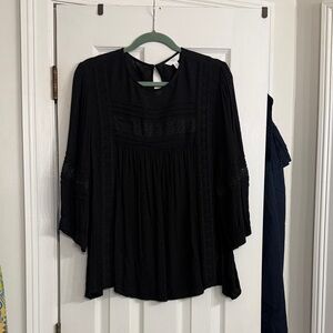 Time and Tru Black Blouse
